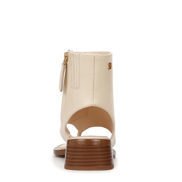 Franco Sarto A-Skye Ivory Sandals with Open Back and Stacked Heel NEW - Picture 3 of 5